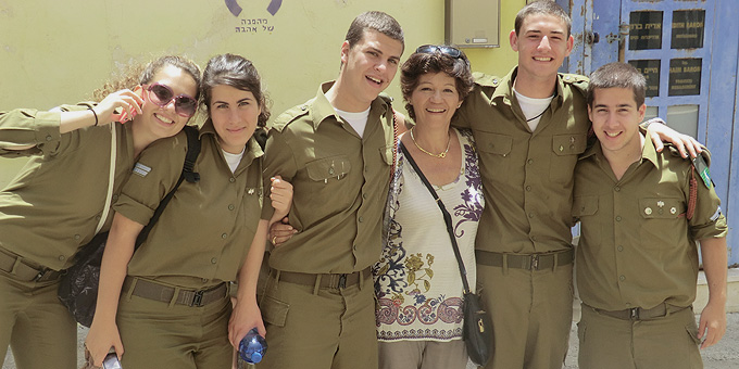 2010: durante la realización del reportaje sobre Israel