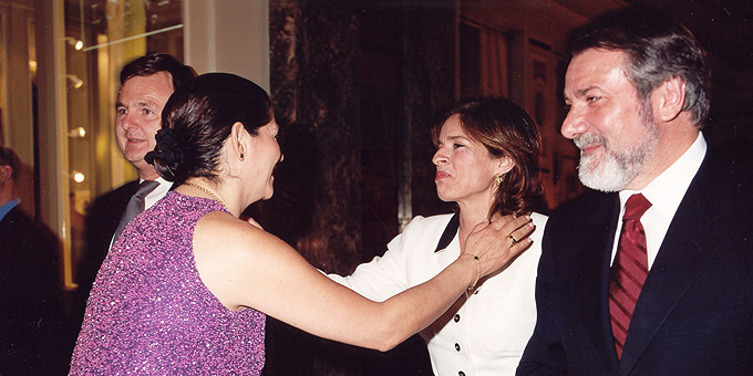 2001: con Ana Botella y Jaime Mayor Oreja