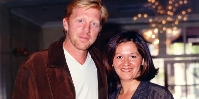 1998: con Boris Becker
