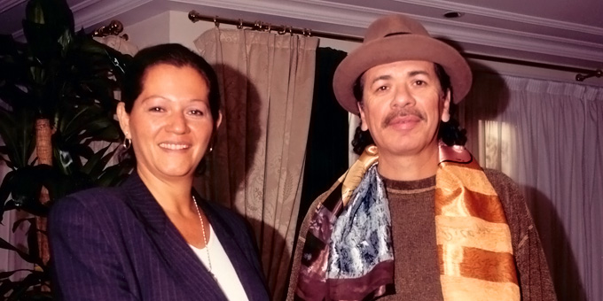 1998: con Carlos Santana