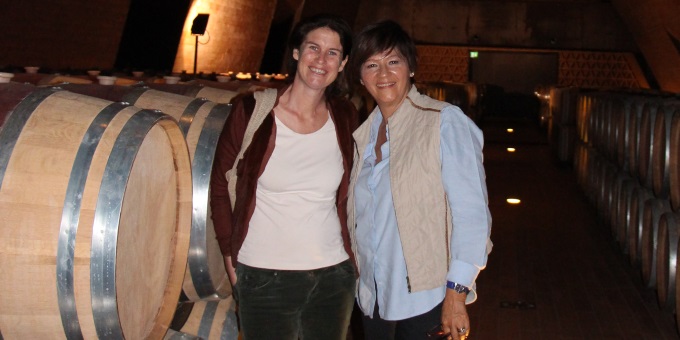 Con Alessia Antinori en la Cantina ANTINORI en la Toscana