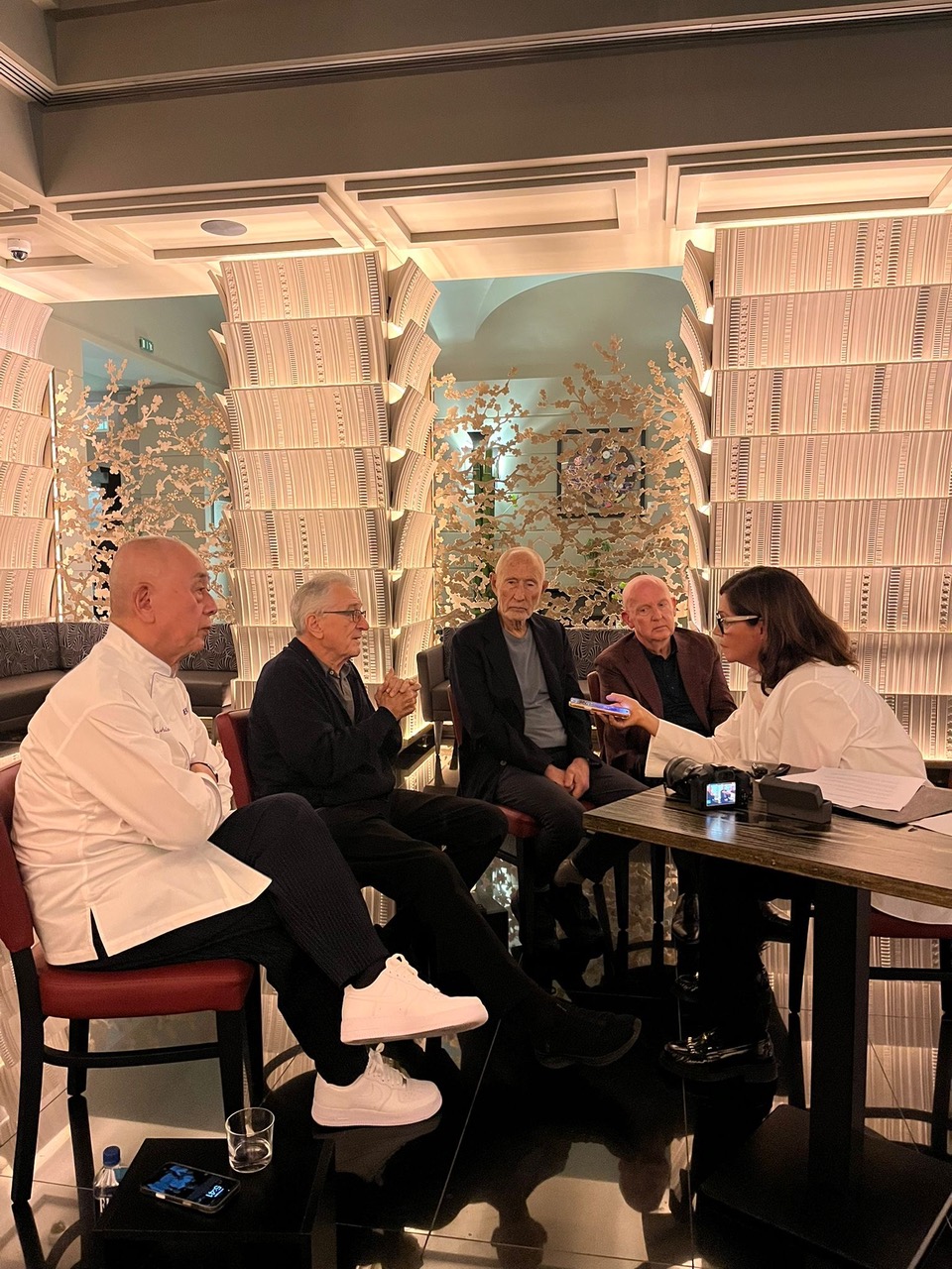 Entrevistando a Robert de Niro y Nobu Matsuhisa