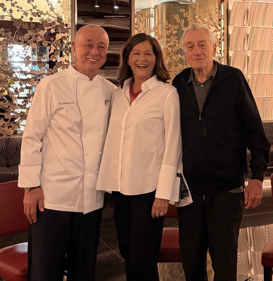 Con Robert de Niro y su socio Nobu Matsuhisa