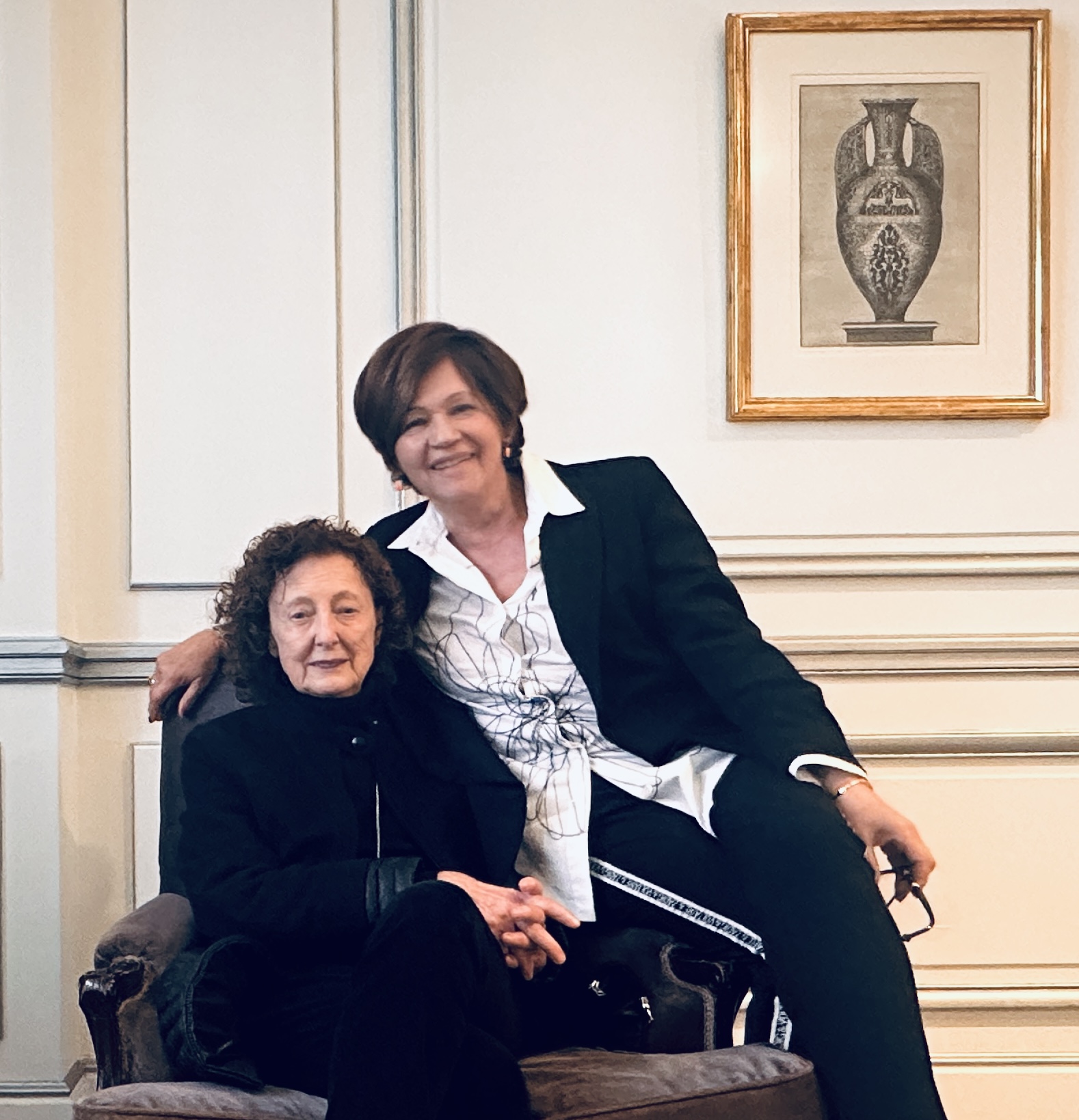 Con Rosina Gómez Baeza